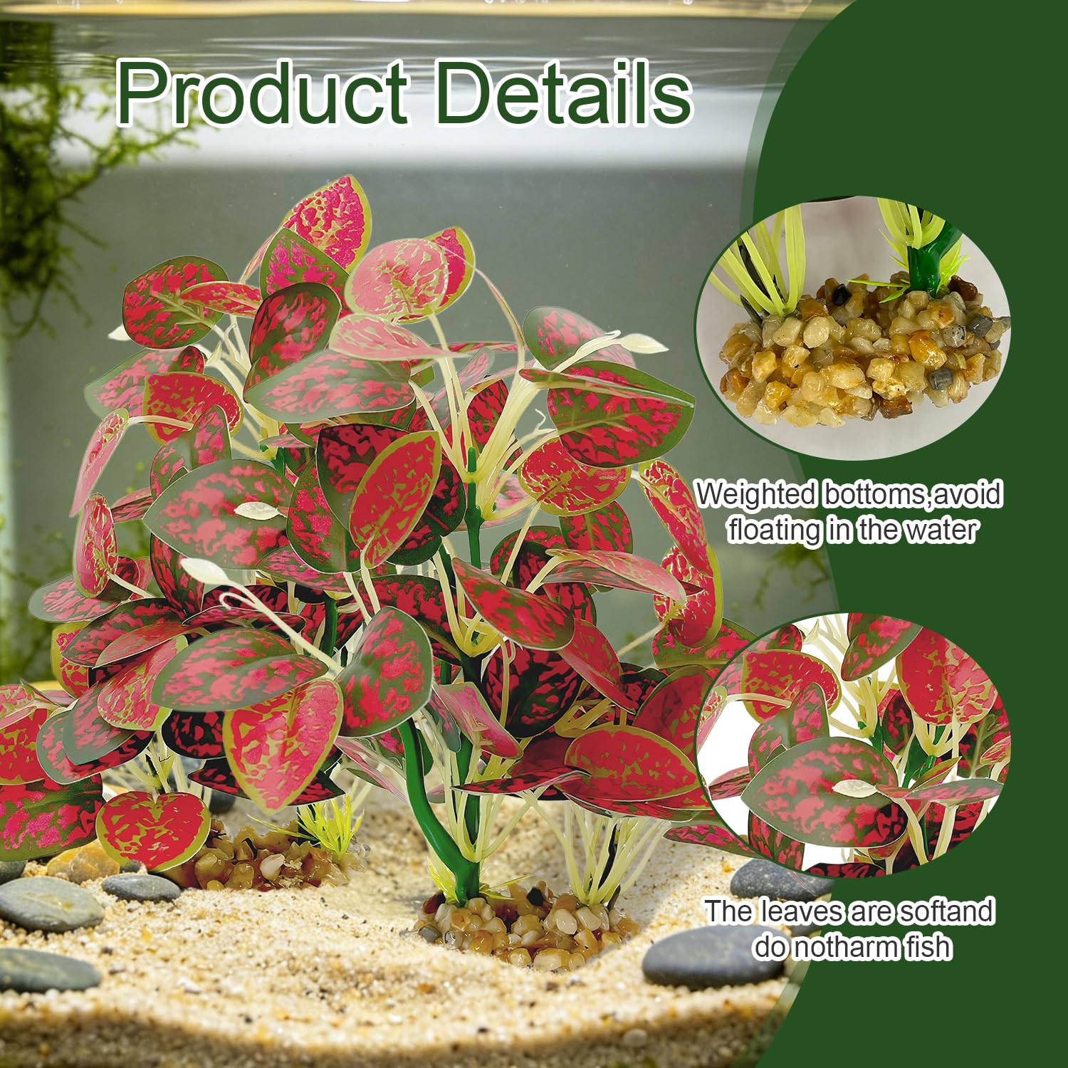 Aquarium en soie Plants 2-Pack
