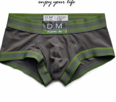 Boxers rayés DM pour hommes à séchage rapide