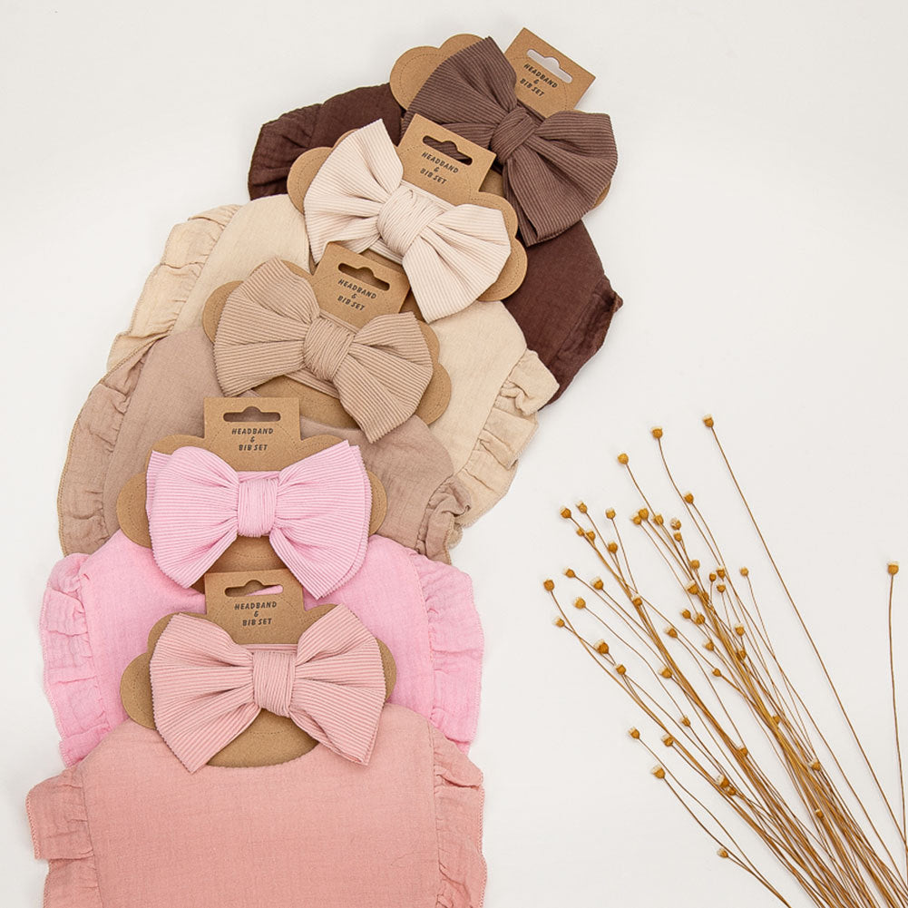 Pure Color Ruffles Serviette Salive pour Enfants