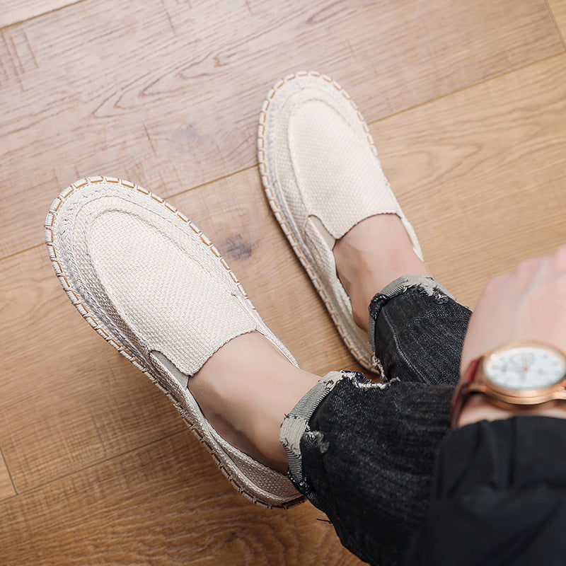 Hommes Casual Loafers Chaussures de toile respirant style traditionnel Beijing