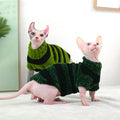 Sweater rayé élégant pour votre ami félin