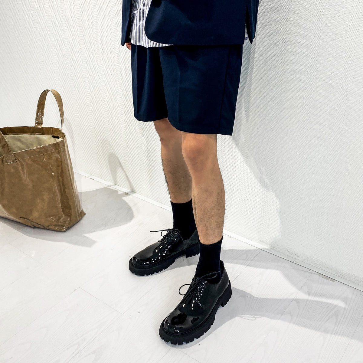 Chaussures en cuir taille basse pour homme