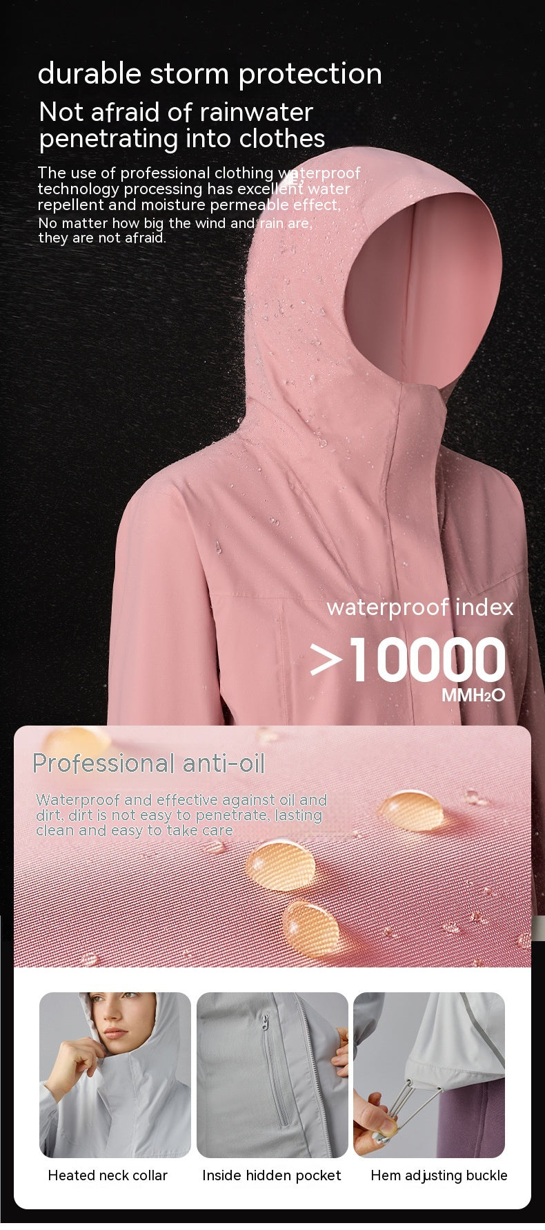 Automne hiver laine doublé chaud Soft Shell Veste Windproof Sécurité ruban réfléchissant Breathabl