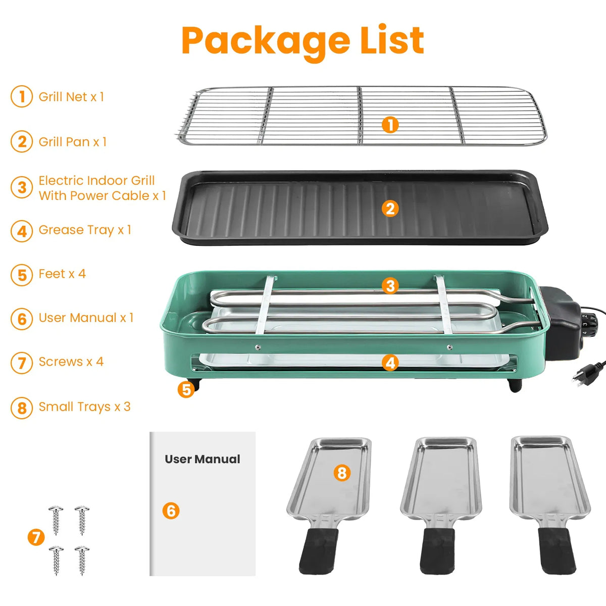 Machine à griller et à crêpe électrique 2-IN-1