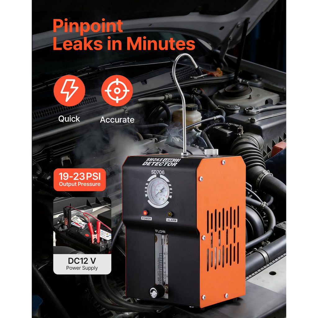 Détecteur de fuite de machine à fumée automobile