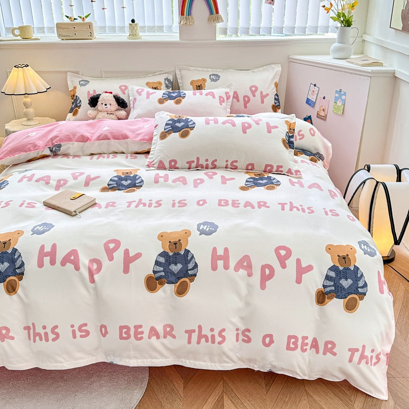 Ménage Mode de coton pur Feuilles de lit minimalistes