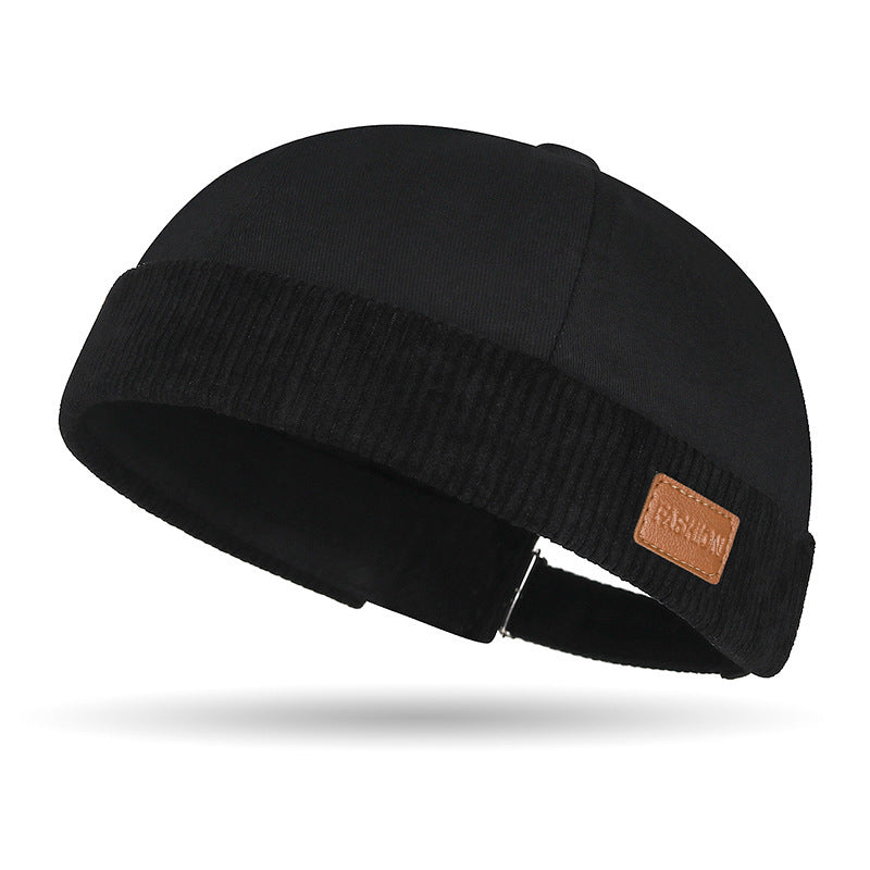 Bouchon casual Corduroy en bloc de couleur
