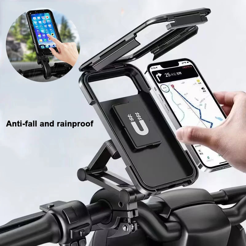 Support téléphone vélo et moto — étanche, rotatif 360°