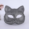 Masque de mode de la fête de bal d'Halloween incrusté de diamants
