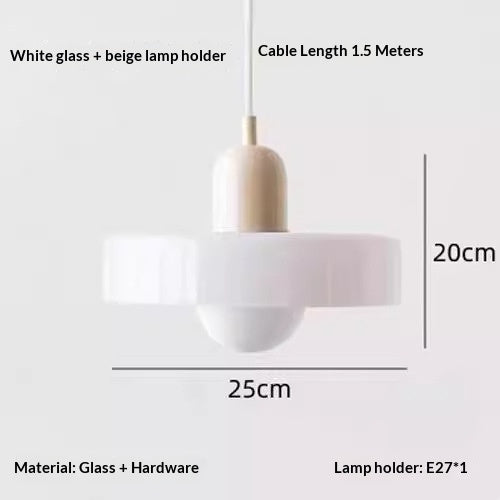 Lampe de lit en verre créatif Vintage vert pendentif lumière
