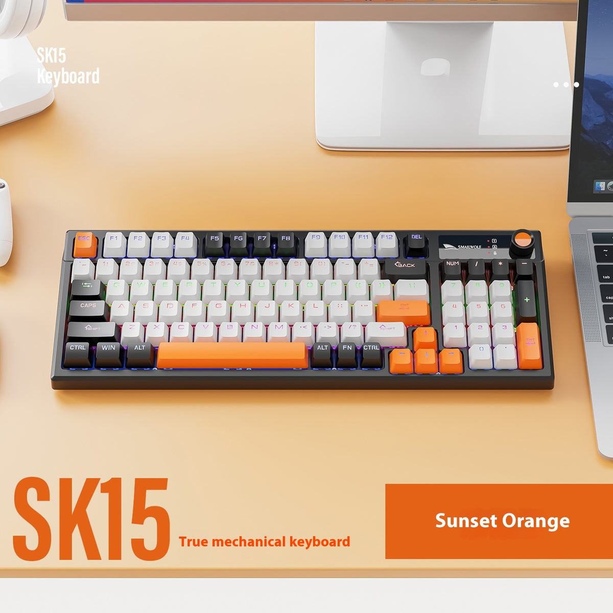 Wired Knob E-sports Gaming Laptop Mechanical Keyboard