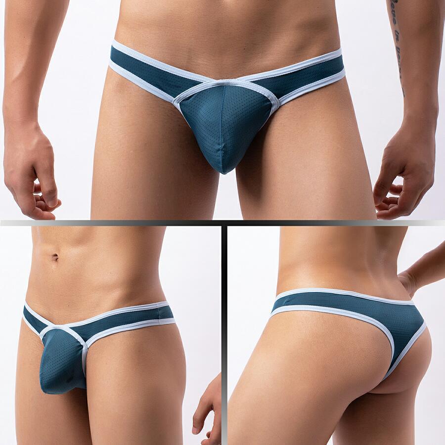 Mesh Respirant Ding Men's Low Waist Panties