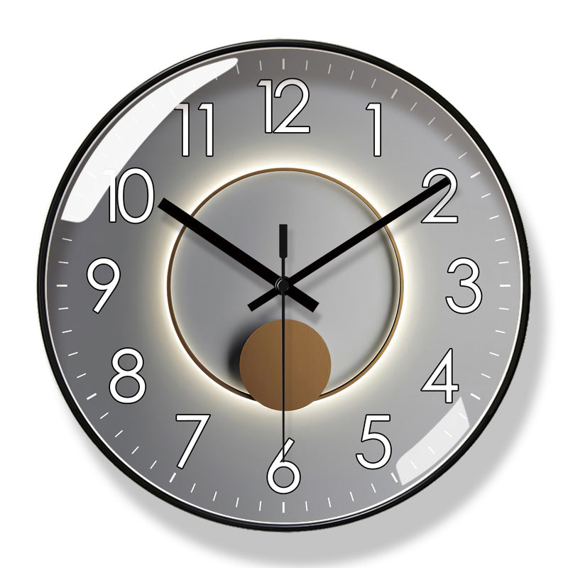 Salon American Light Luxury Bruitless Clock