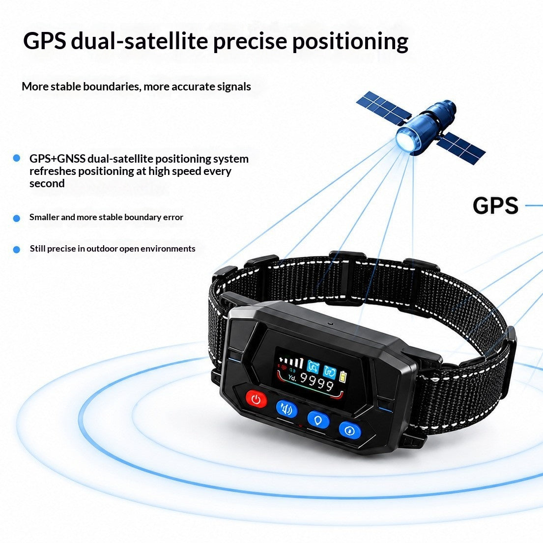 Collier de formation sans fil et de suivi GPS intelligent
