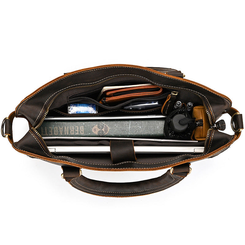 Porte-monnaie en cuir Retro Crazy Horse