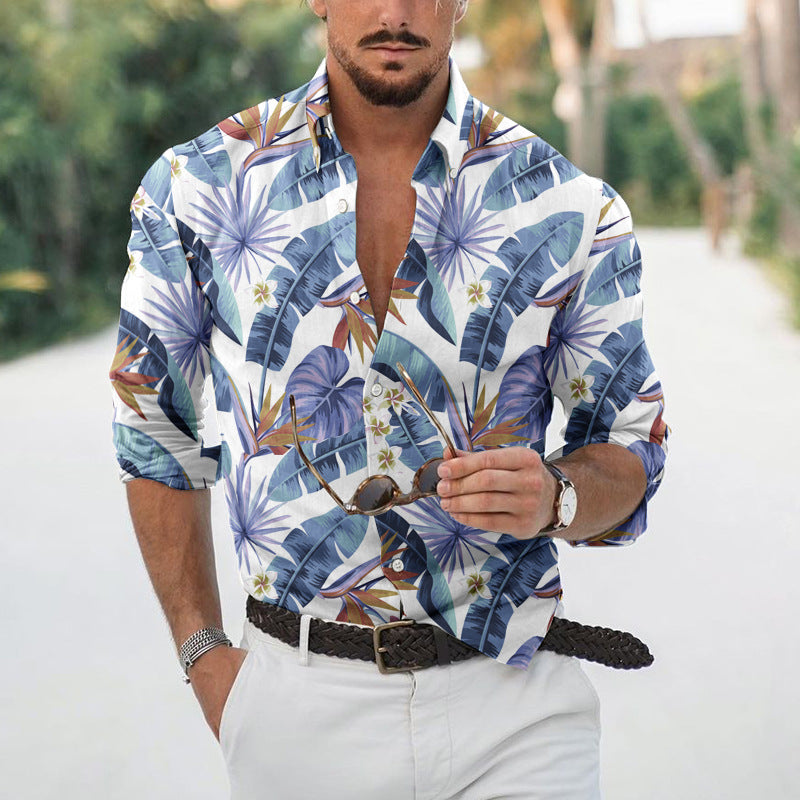 Chemise Florale Retro pour Homme