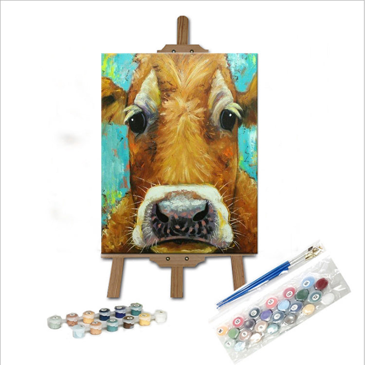 Affiche murale de la vache d'art