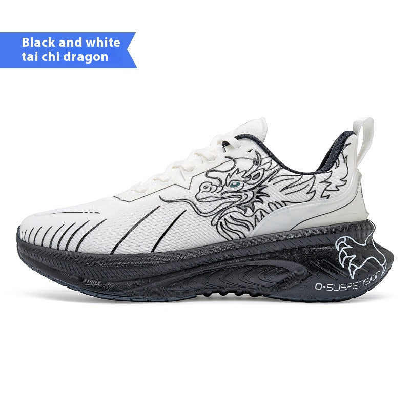 Shock absorption and reverse running shoes