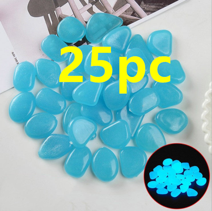 Pierres lumineuses Aquarium fluorescent Pebbles Fish Tank Jardin Pierres lumineuses