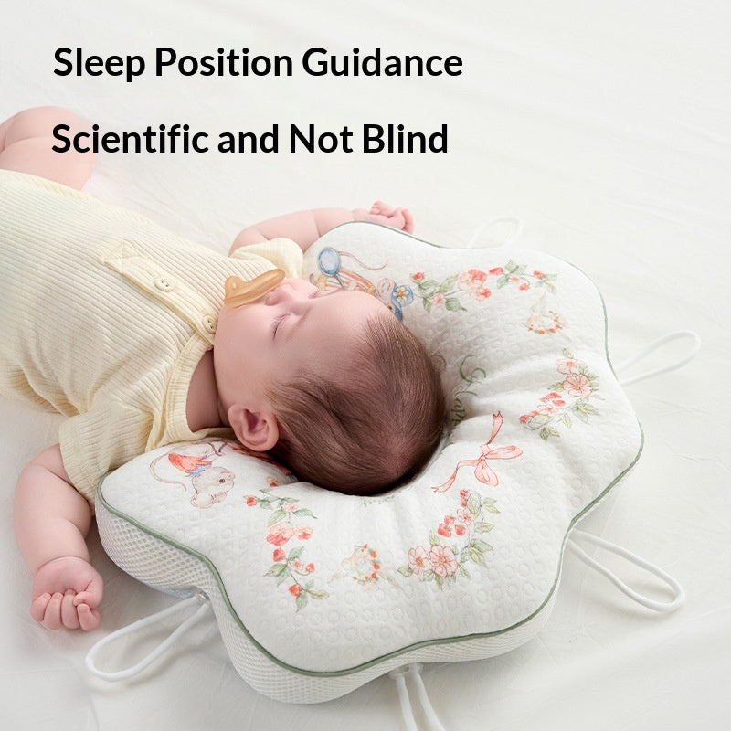 Oreiller pour nouveau-nés de plusieurs mois conçu pour corriger la forme de la tête pendant le sommeil