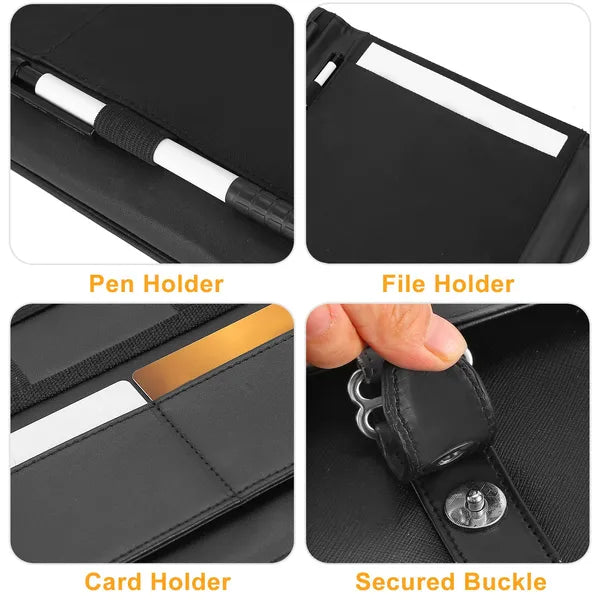 Dossier de portefeuille Padfolio Business Document Organizer PU Leather Padfolio Holder Case