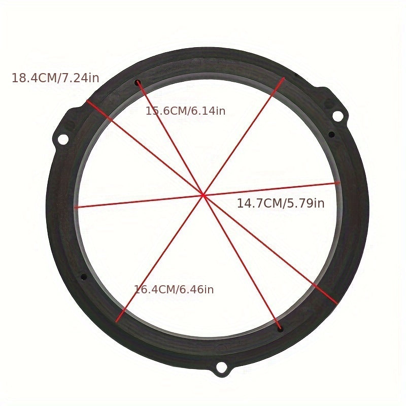PJFD03-1906 6.5 pouces Adaptateur de porte arrière avant pour Ford Fusion Transit Focus Edg