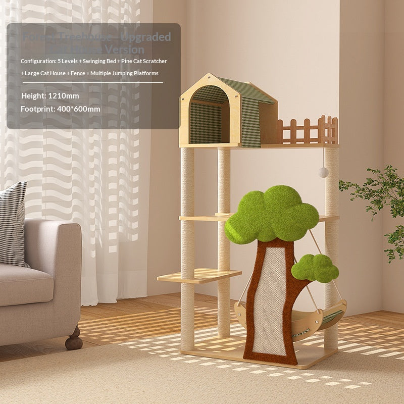Lit de chat et arbre de chat Combo Tour d'escalade Cat tout-en-un