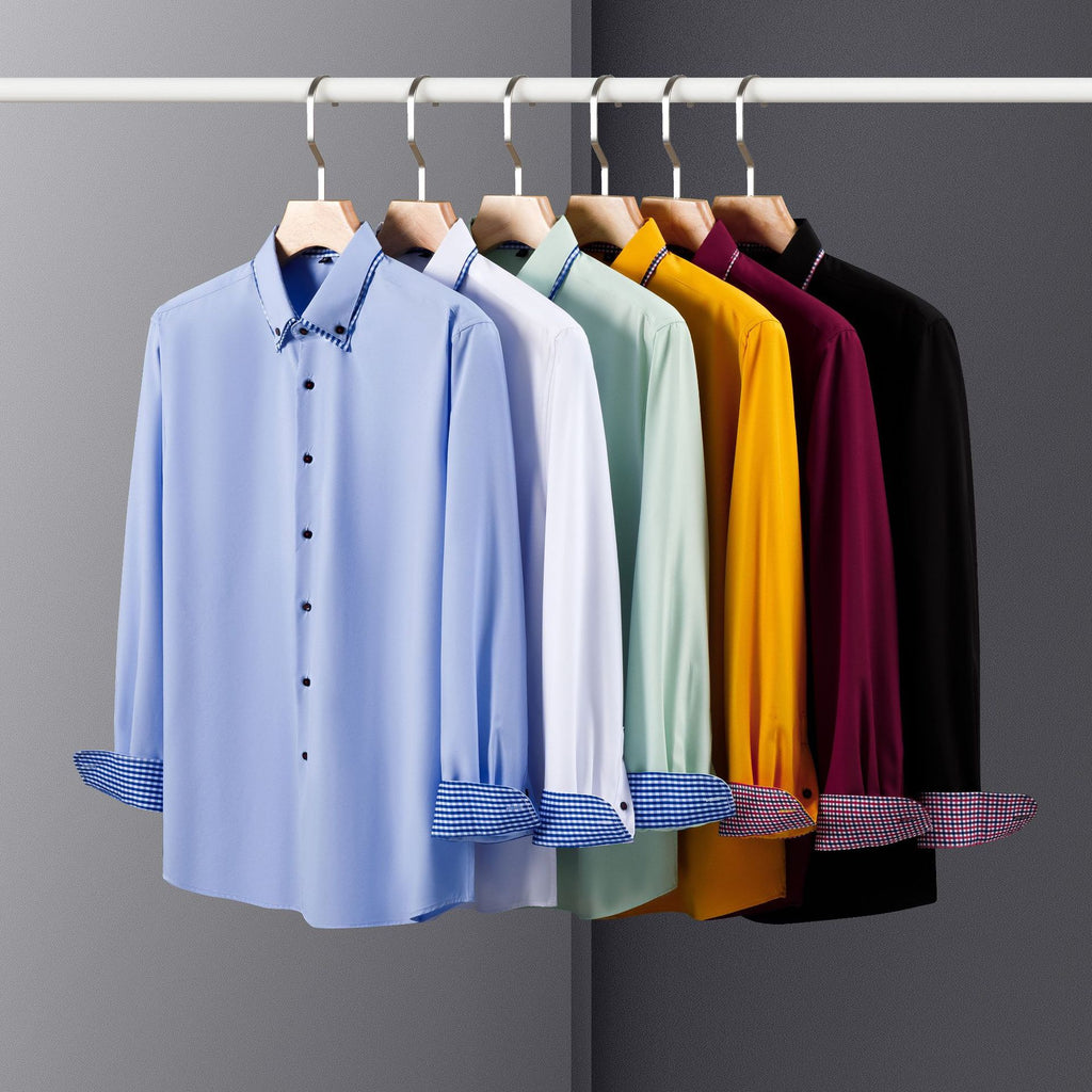 Jiana Chemise européenne et américaine pour homme de grande taille