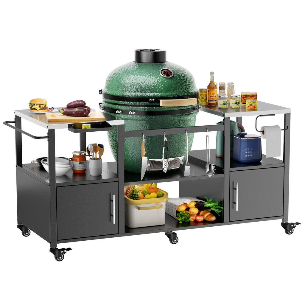 Table de grill extérieur pour Big Green Egg Style BBQ