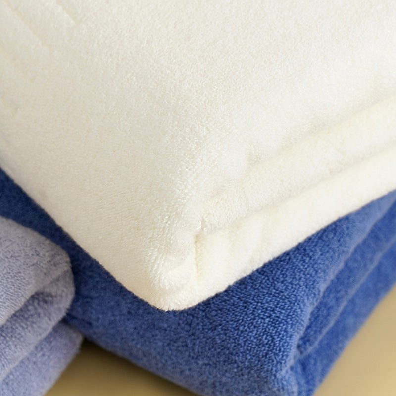 Serviette de bain en coton pur Épaisseur Plus-taille de ménage Hôtel Soft Absorbent Lint-free