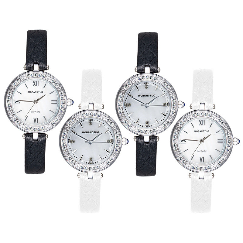 Montre haut de gamme imperméable pour femmes avec ceinture