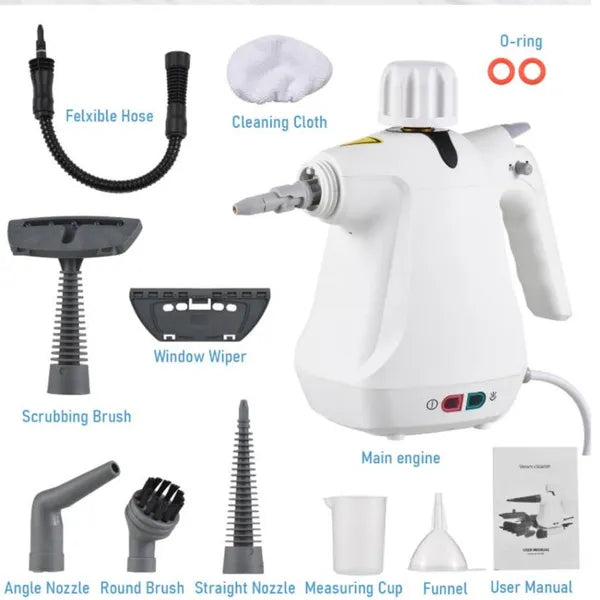 1000W Nettoyeur de vapeur portatif Nettoyeur de vapeur Multi-Nettoyeur haute pression 280ml