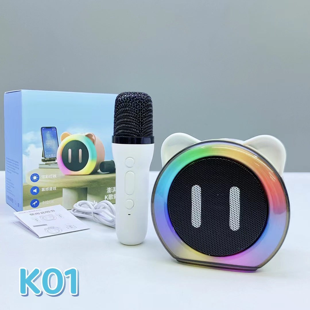 Haut-parleur Bluetooth Karaoke et microphone sans fil pour enfants