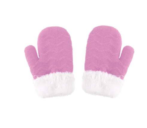 Ensemble de gants de garde d'oreilles pour enfants en laine solide et chaude
