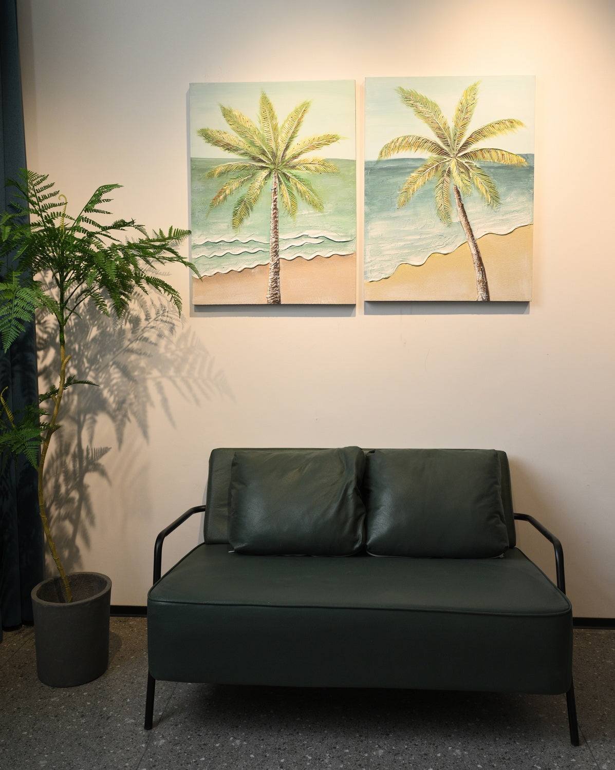 24x30 Ensemble de 2 Palm Tree Wall Art
