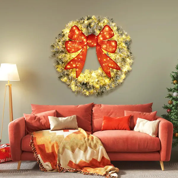 Wreath de Noël(Aucune expédition pour les week-ends)