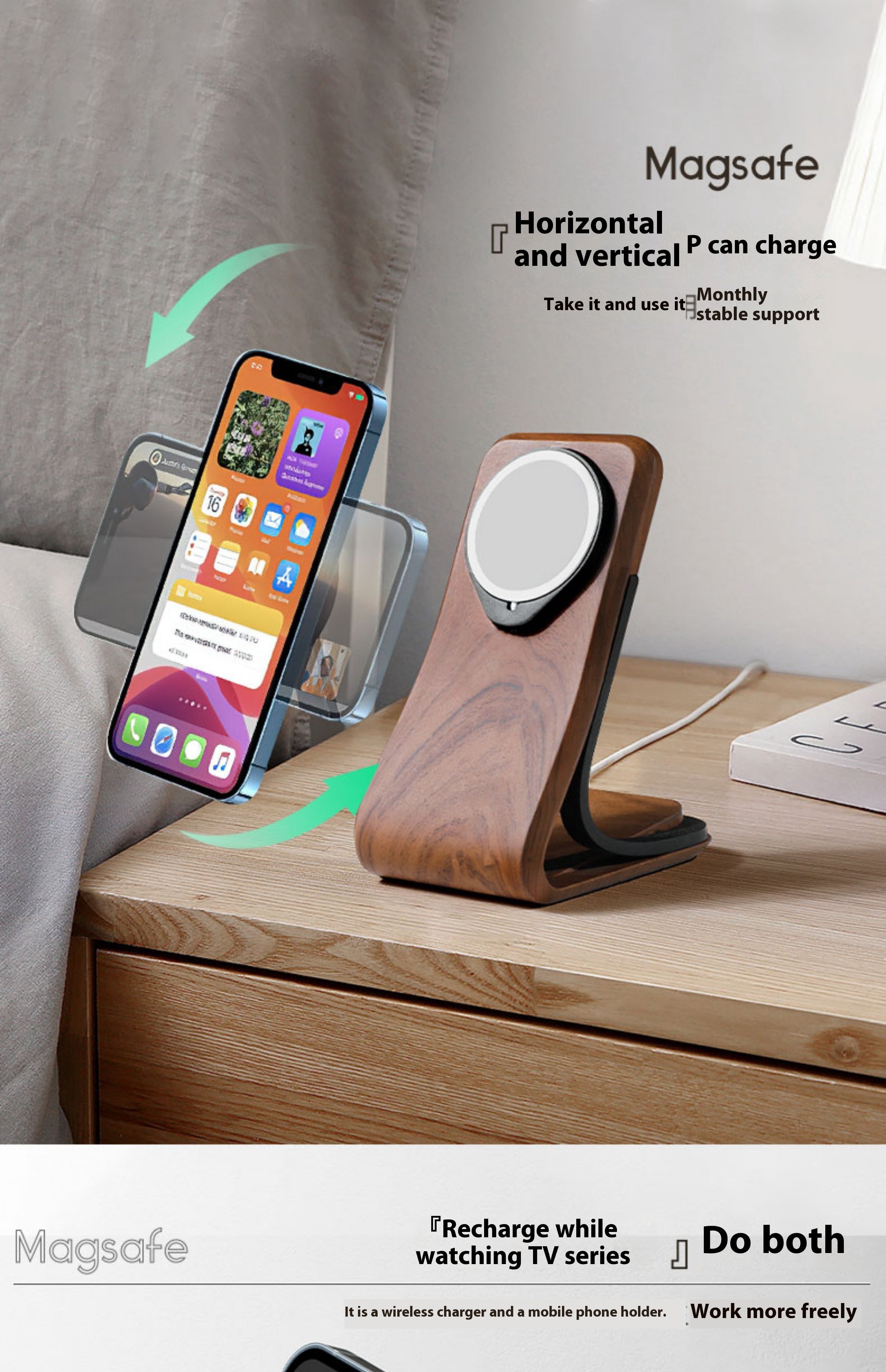 Porte-téléphone mobile Magsafe charge magnétique