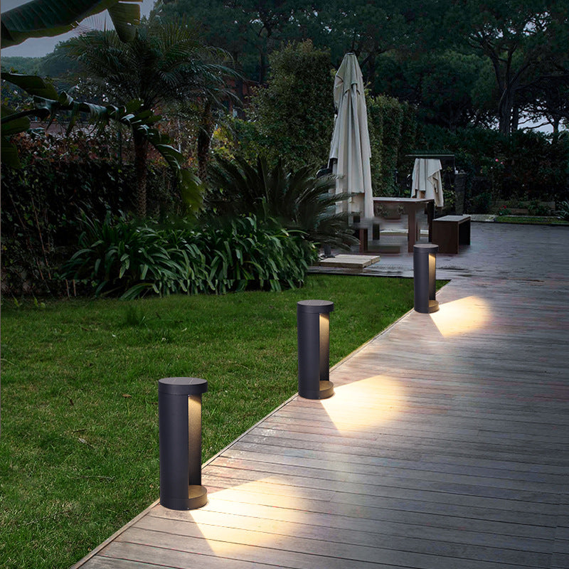 Led Solar Outdoor Étanche à l'eau Une face lumineuse pelouse Lampe Park Villa Lampe Courtyard Sem