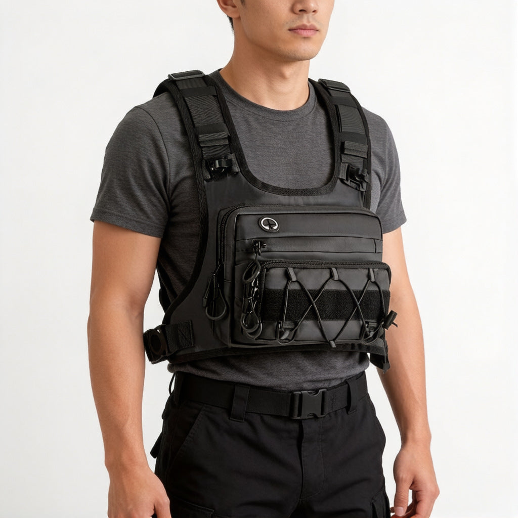Tactical Chest Pack multifonctionnel adapté à la course sur piste