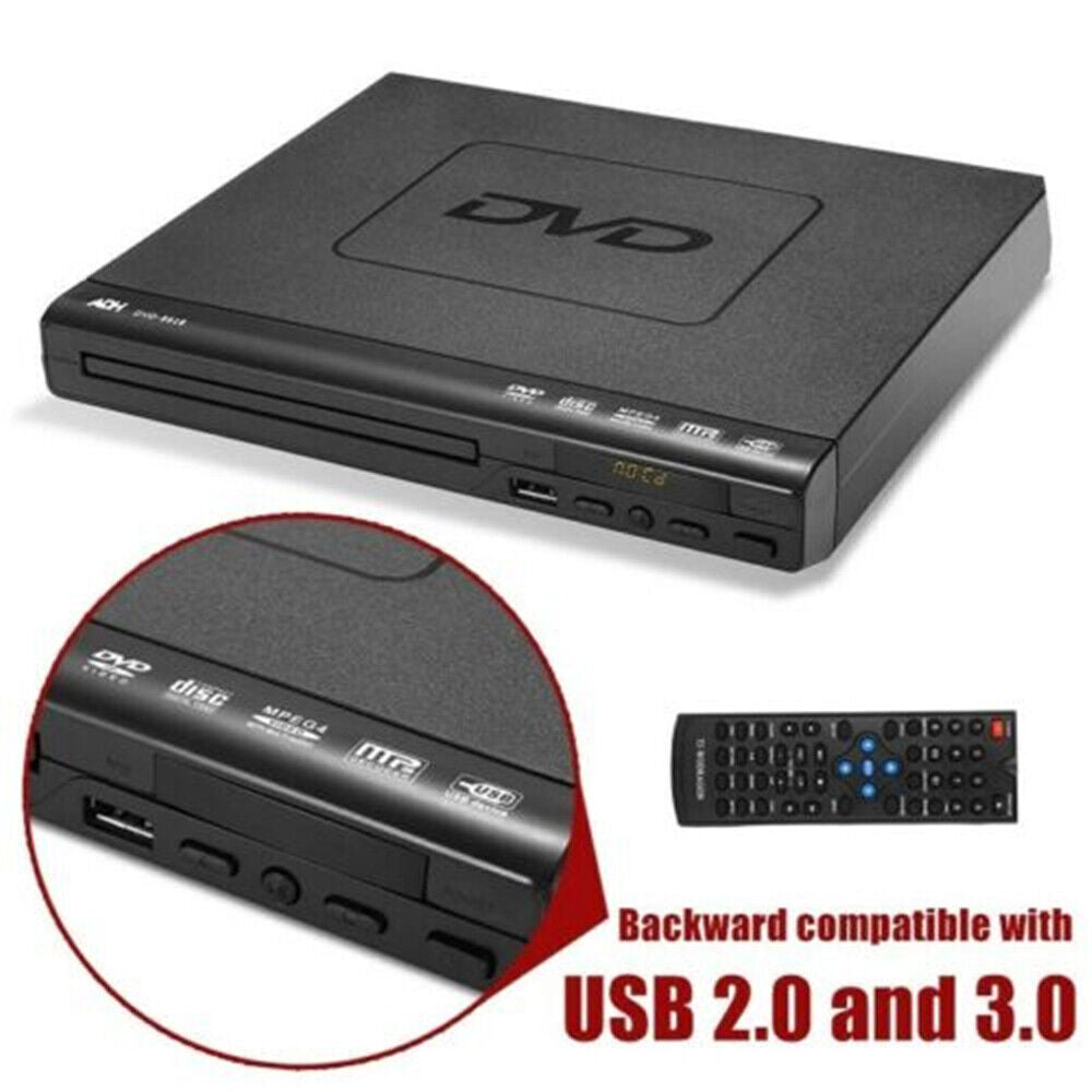 Lecteur DVD compact Multi Région CD HDCD VCD Music Disc Upscaling USB avec télécommande N