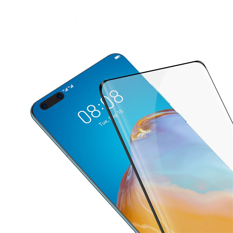 Plein écran Courbé Full Adhesive Tempered Film Pour P40 Pro Single Pack Noir