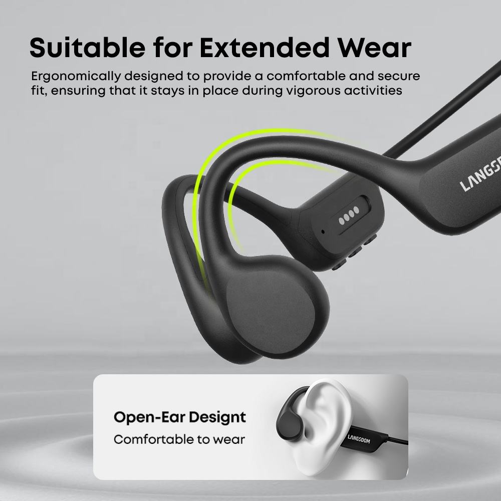 Casque IPX8 étanche Natation casque Bluetooth avec carte 32G TF Sports oreille sans fil