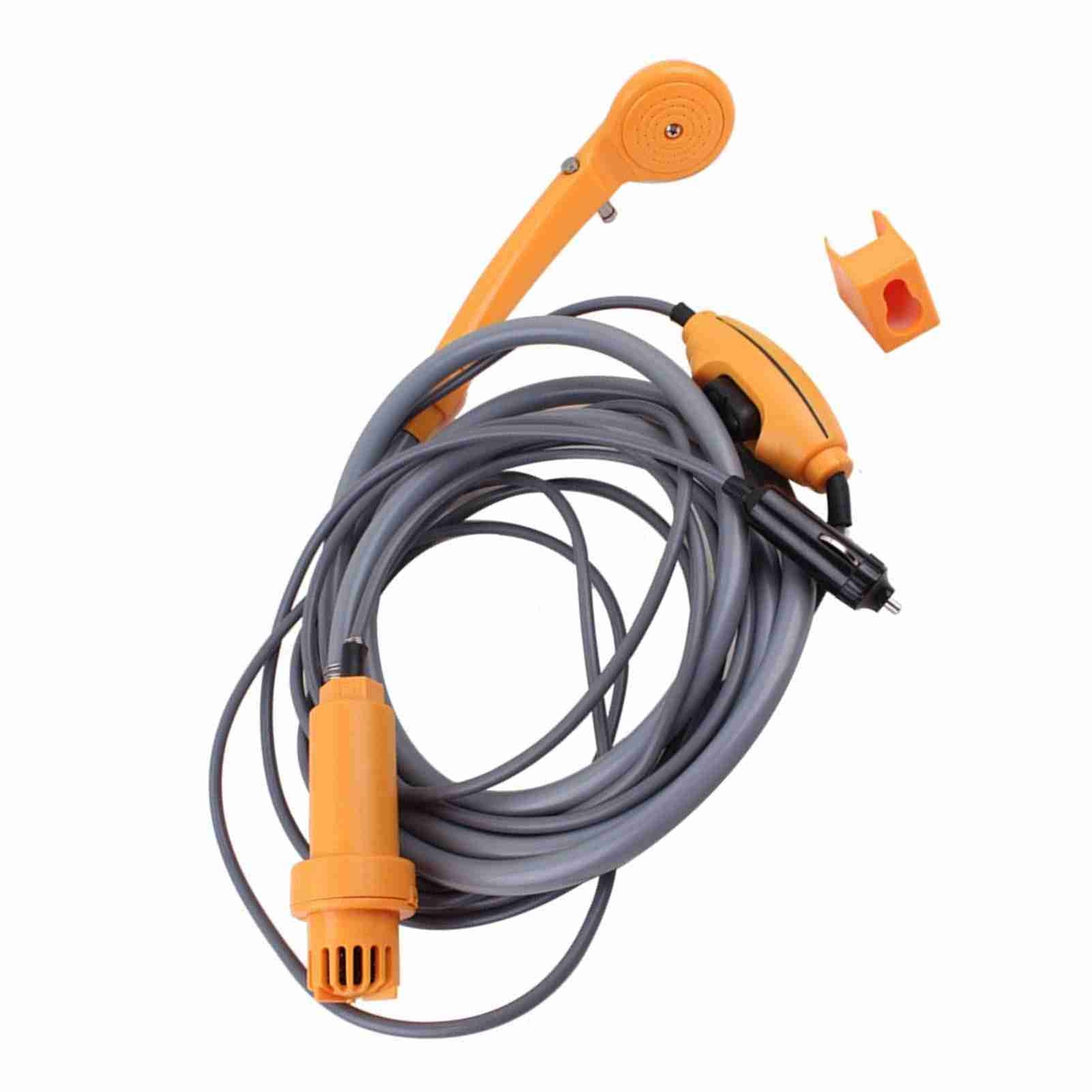 Portable Camping Douche Débit d'eau réglable Vaporisateur de douche extérieure étanche 2,5 L/min