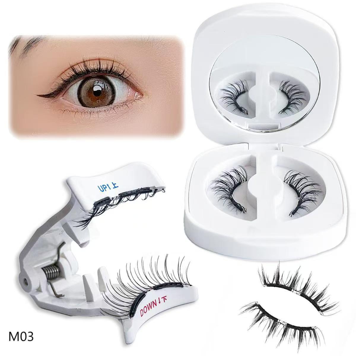 Faux cils magnétiques doux de style quantique