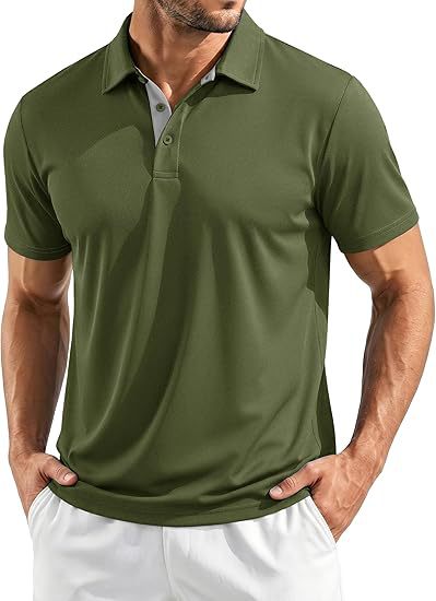 T-shirt Homme sans couture Breathable Quick-Drying Business Lapel