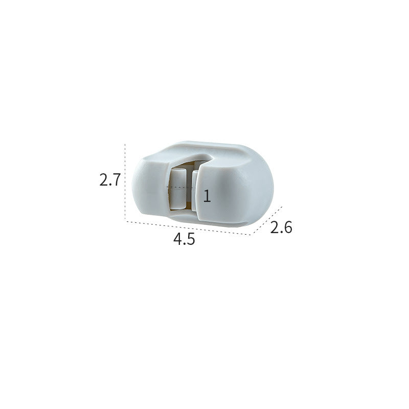 Bouchon de retenue-gris-4,5 * 2,6 * 2,7 cm-3 pcs