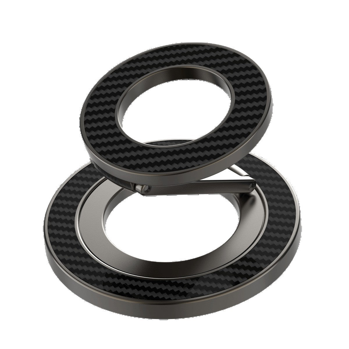 360 Degree Rotating Foldable Car Phone Holder Double-sided Magnetic Ring Attached