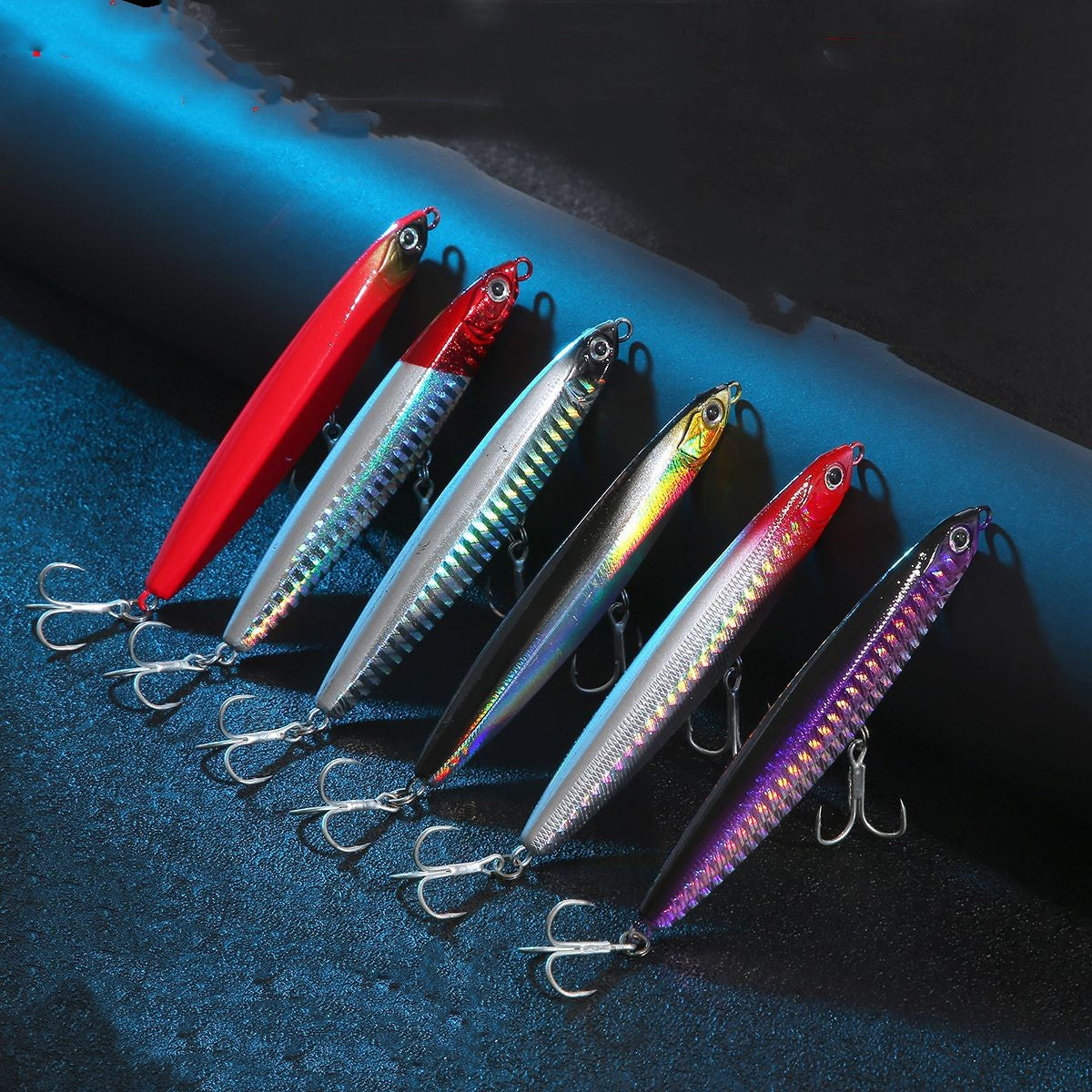 Crayon perlé Crayon pleine couche de natation Fausse queue Flying Ghost Pencil Fishing Tackle