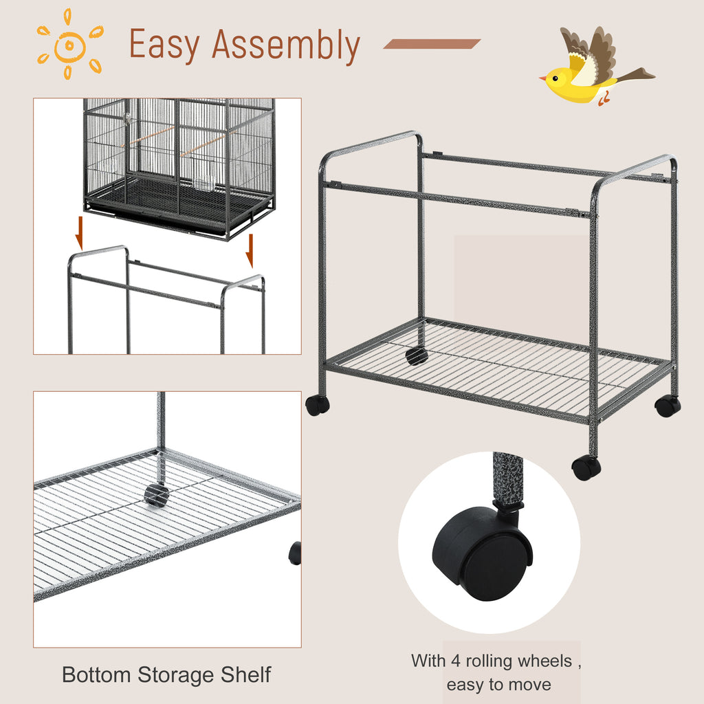 30" d'alimentation en cage en métal avec support de roulement amovible