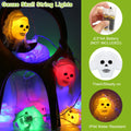 3Pcs Décorations de lumière d'Halloween Total 50 LEDs 24ft Halloween String Lights Colorful 3D Sk